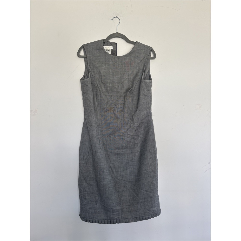 Escada Women's Dress Sleeveless Size 38 Grey